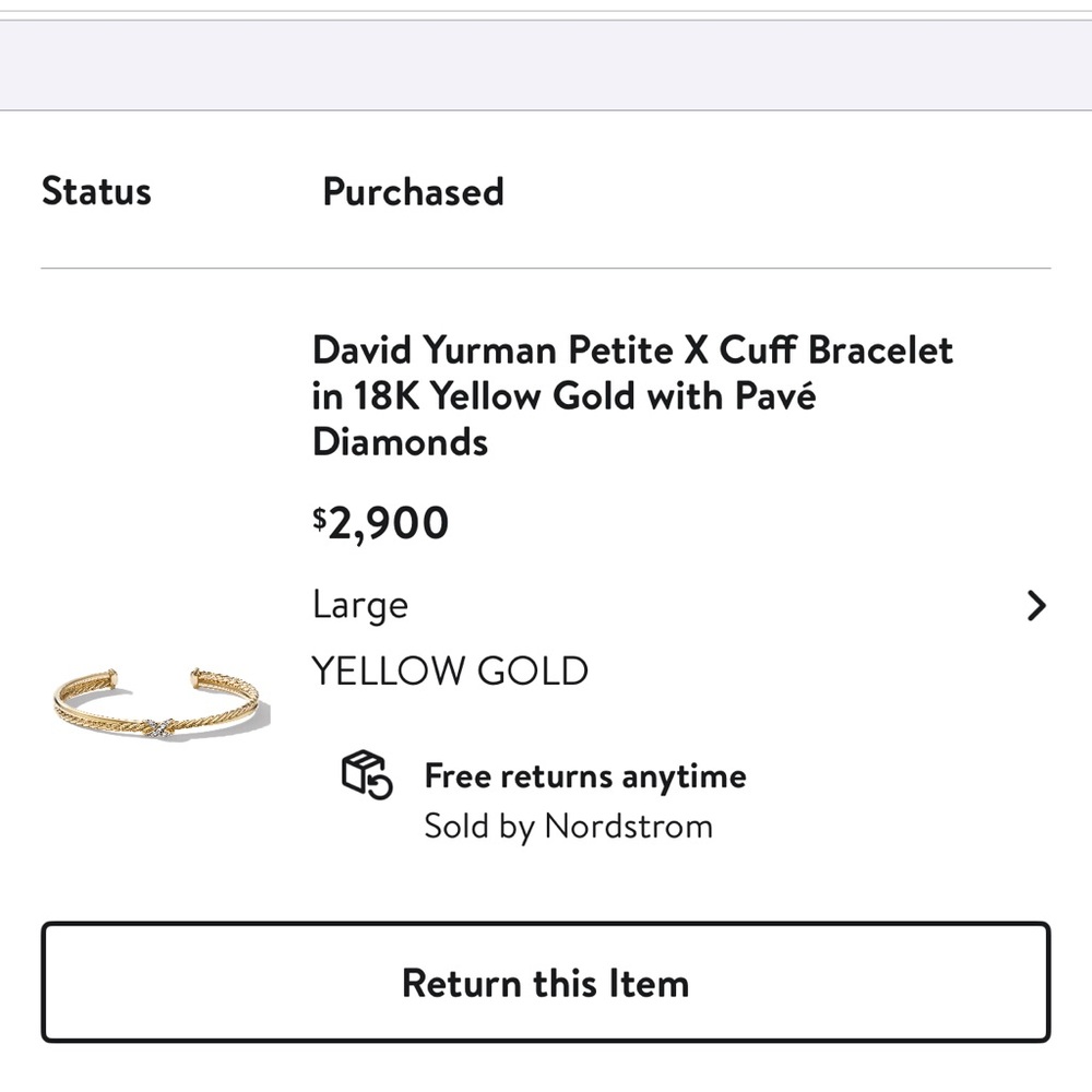 David yurman bracelet!